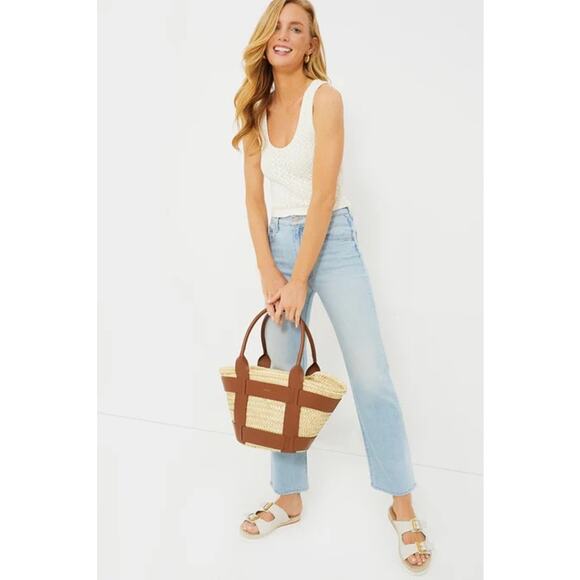 MOTHER The Rambler Zip Flood Jeans in Cherie Cherie Size 26 Light Wash Wide Leg - Picture 4 of 16